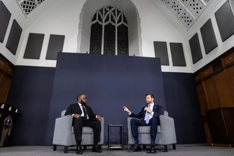 To black pastors, Vance makes pitch for school choice