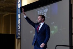 Vance met with applause after echoing rally attendee’s ‘Jesus is King’ shout