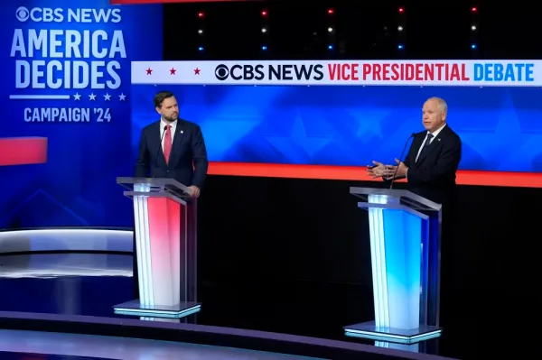 Vance shows softer side as Walz appears rattled during Midwest make-nice VP debate