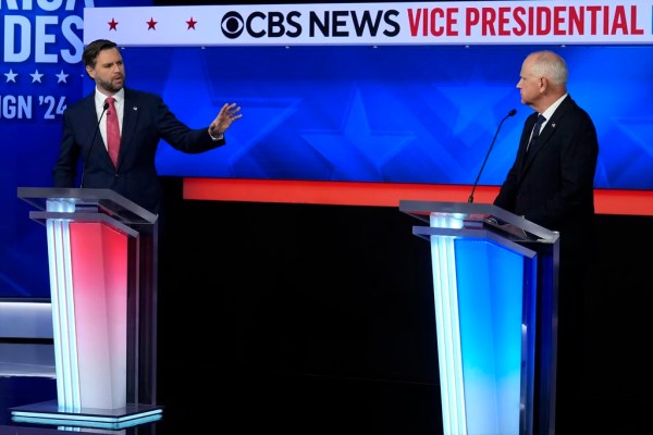 Vance-Walz debate draws 25% fewer viewers than 2020