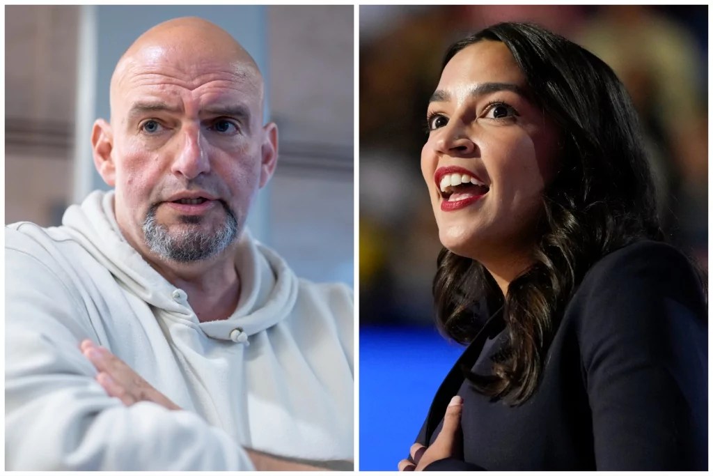 AOC and Fetterman spar over war in Gaza