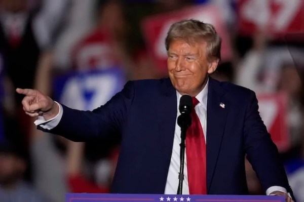 Trump claims he didn’t hear Tony Hinchcliffe’s joke but doesn’t denounce it
