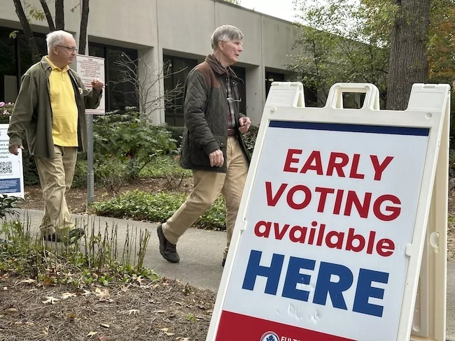 Georgia early voting hits record high on first day as Trump mounts comeback