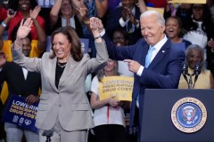Harris aids Trump’s closing argument she’s Biden 2.0