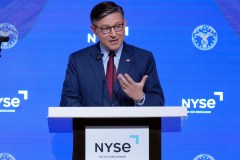 Johnson lays out agenda to NYSE for first 100 days if GOP sweeps 2024 elections
