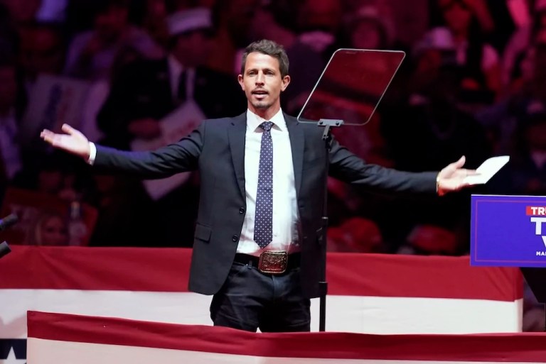 Republicans distance themselves from comedian’s Puerto Rico joke at Trump rally