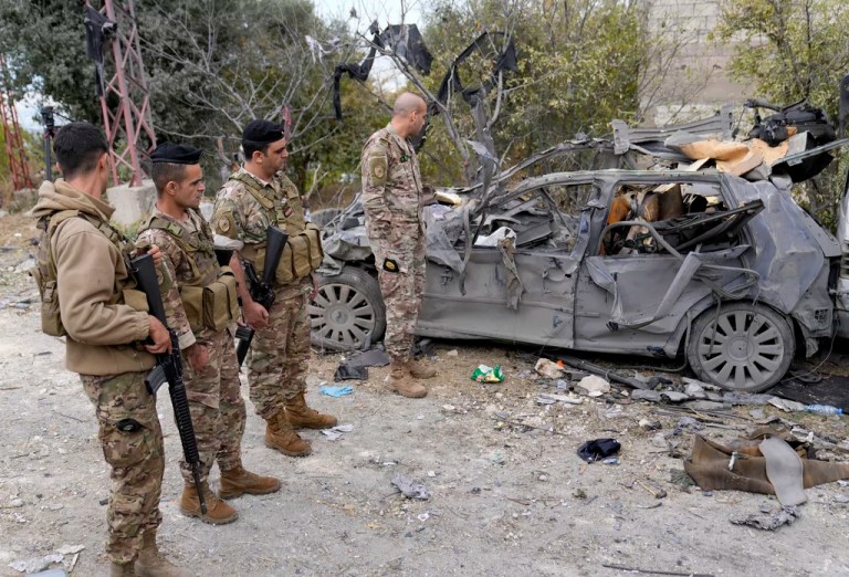 Lebanese army soldier killed and 18 wounded in Israeli strike