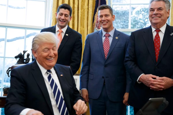 Transportation pick Sean Duffy has nine children. He can make big cars less expensive