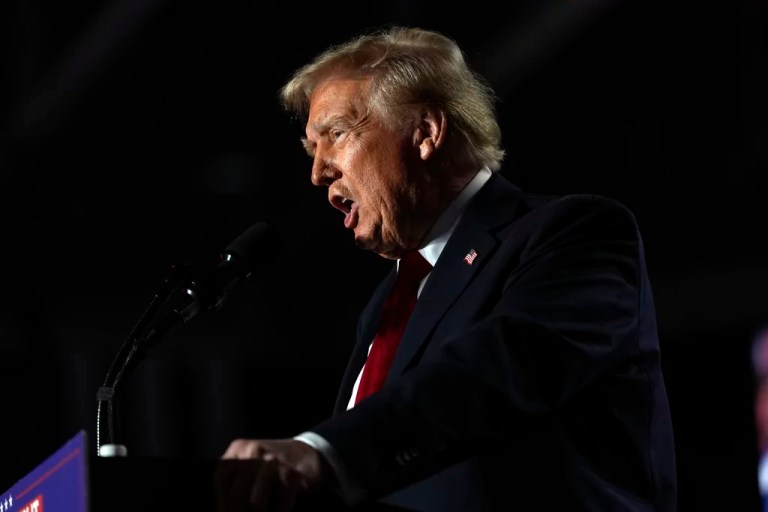 Trump softens his overconfidence in Michigan