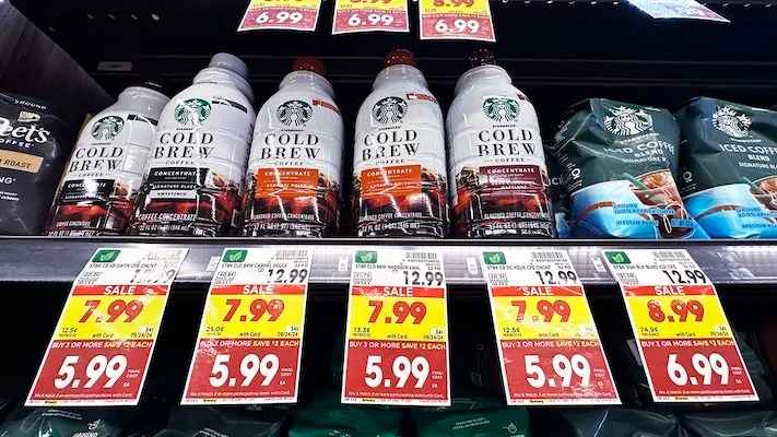 Prices are displayed at a grocery store in Chicago, Sept. 19, 2024.