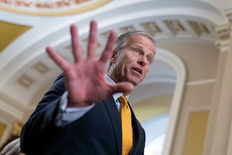 Trump delivers Thune his first big test as Senate GOP leader Trump delivers Thune his first big test as Senate GOP leader