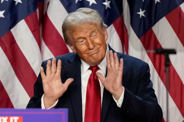 Overcoming nerves and fatigue, MAGA movement celebrates Trump win