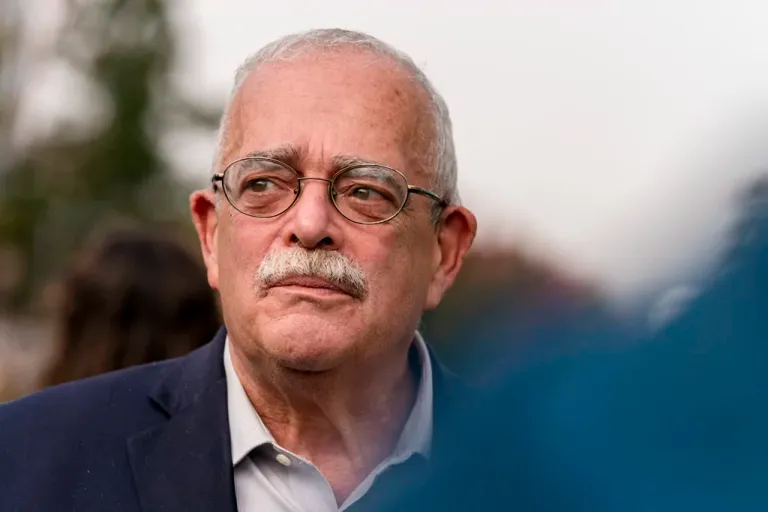 Rep. Gerry Connolly (D-VA) listens at an event, Oct. 22, 2020, in Fairfax, Virginia.