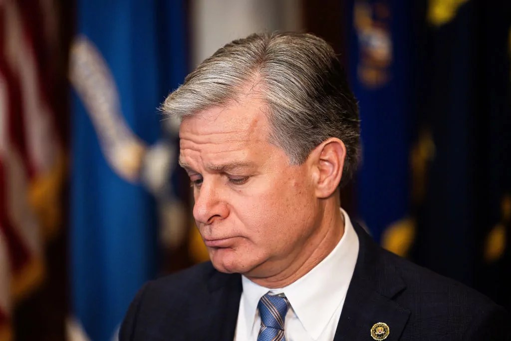 NextImg:Trump suggests Wray under investigation for ‘inappropriate’ acts