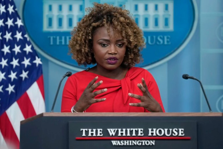 WATCH LIVE: Karine Jean-Pierre speaks with reporters following Biden pardons
