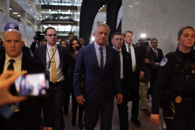 RFK Jr tries to ease concerns over vaccine skepticism in meetings with GOP senators RFK Jr tries to ease concerns over vaccine skepticism in meetings with GOP senators