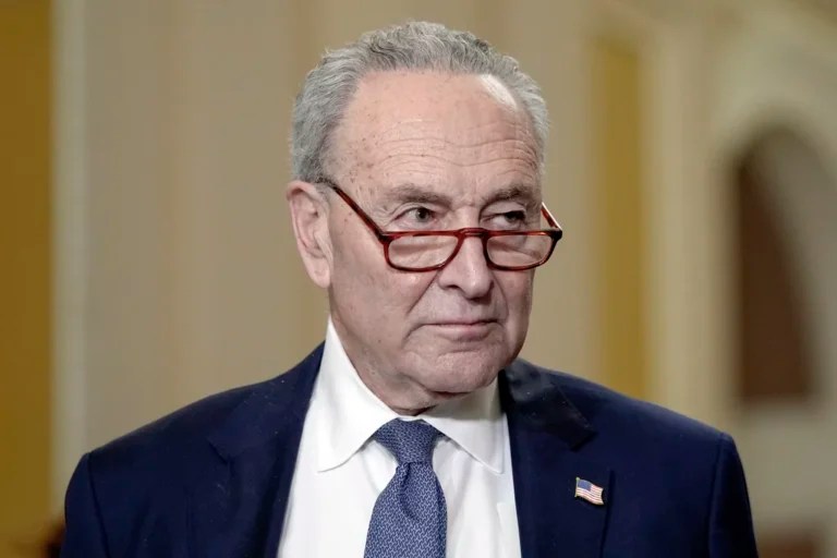 Sen. Majority Leader Chuck Schumer, D-N.Y., listens during a news conference after a policy luncheon on Capitol Hill Tuesday, Dec. 3, 2024, in Washington.