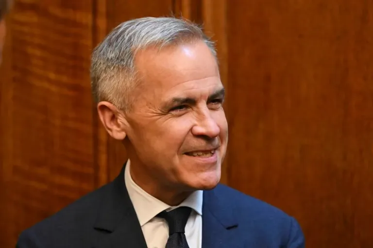 Bank of England's former governor Mark Carney attends a meeting of the National Wealth Fund Taskforce at 11 Downing Street in London, Tuesday, July 9, 2024.