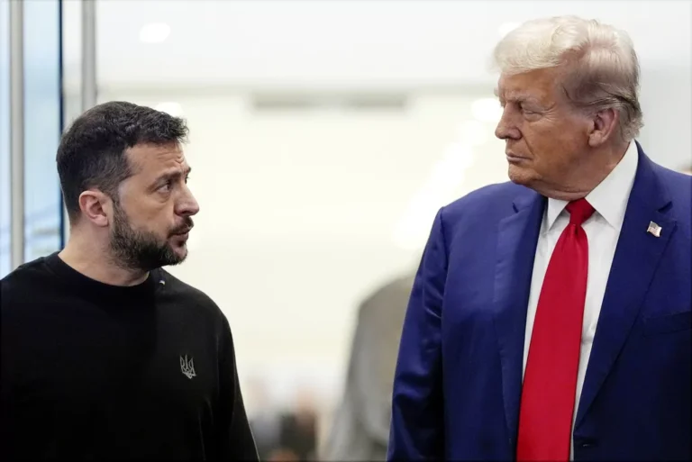 President Donald Trump meets with Ukrainian President Volodymyr Zelenskyy at Trump Tower, Friday, Sept. 27, 2024, in New York.