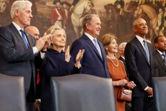 Presidents reunited for Trump inauguration with banter and parting shots