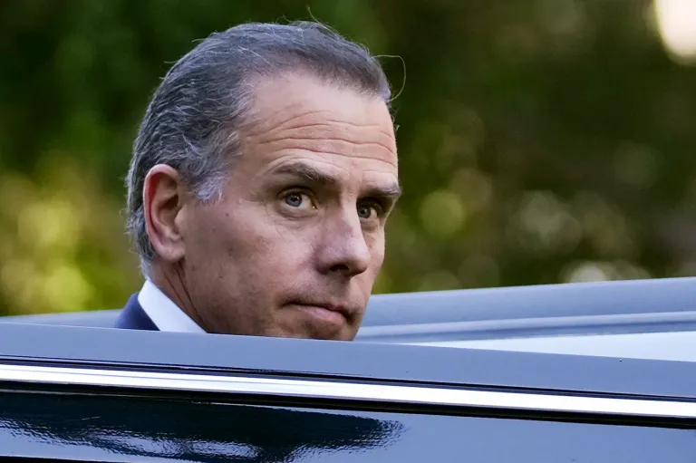 Hunter Biden steps into a vehicle as he leaves federal court, Thursday, Sept. 5, 2024, in Los Angeles after pleading guilty to federal tax charges.