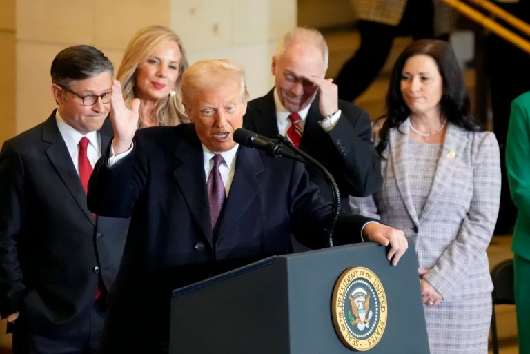 Trump takes shots at Biden, Pelosi, and Jan. 6 committee moments after optimistic inaugural speech Trump takes shots at Biden, Pelosi, and Jan. 6 committee moments after optimistic inaugural speech