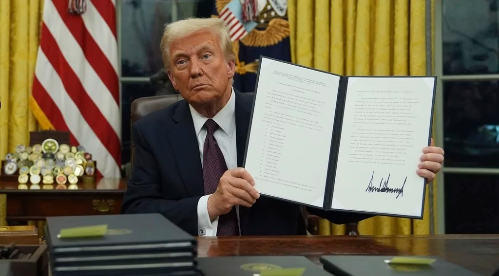 Trump signs executive order to withdraw US from WHO