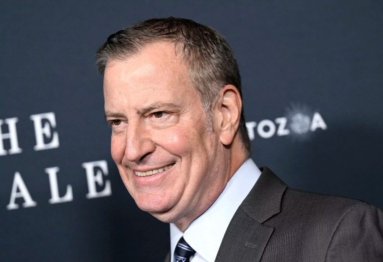 Bill de Blasio attends the premiere of 'The Whale' at Alice Tully Hall on Tuesday, Nov. 29, 2022, in New York.
