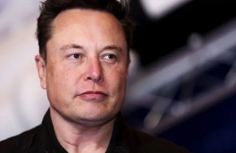 Elon Musk, founder of SpaceX and Tesla CEO, arrives at the Axel Springer Award ceremony in Berlin, Germany, Tuesday, Dec. 1, 2020.