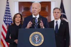 Biden celebrates Israel-Hamas ceasefire deal but declines to credit Trump