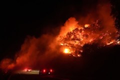 Three fires prompt evacuations near San Diego overnight