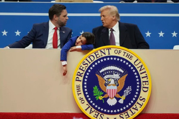 Vance children steal the spotlight with inaugural antics