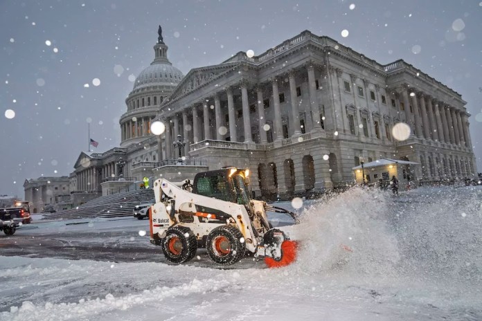 DC shuts down due to snow as Congress prepares to certify election