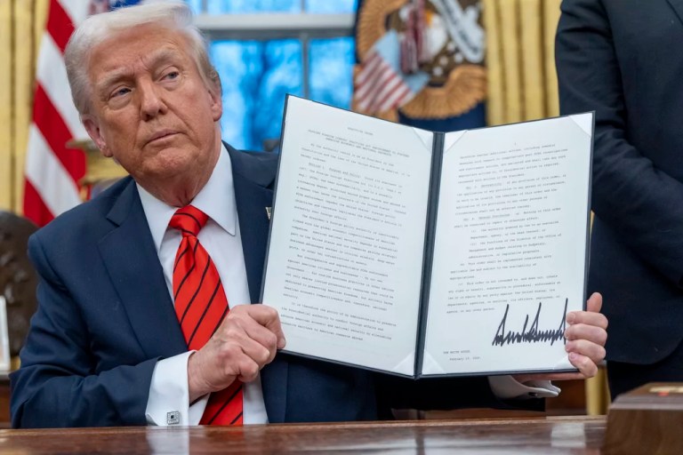 Trump orders reversal of Biden rules on dishwashers, washing machines, and lightbulbs