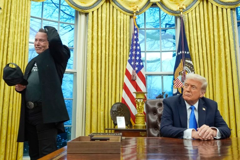 Trump and Musk cozy up in Hannity interview to defend unconventional presidency