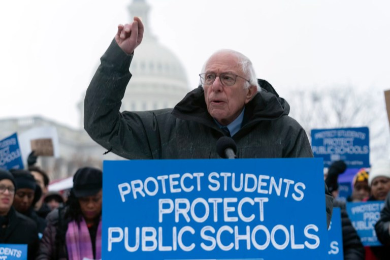 Bernie Sanders takes his anti-rich campaign on the road