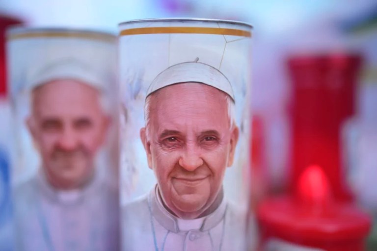 Pope Francis’s respiratory condition worsens as pontiff goes back on ventilation