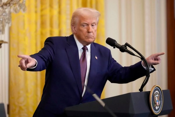 Trump talks tough on tariffs as world awaits the pain