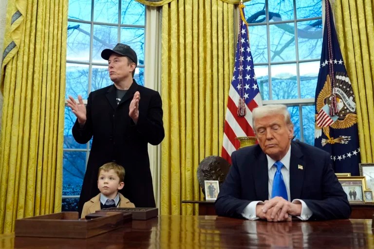 Elon Musk joins Trump in Oval Office for order to solidify DOGE power
