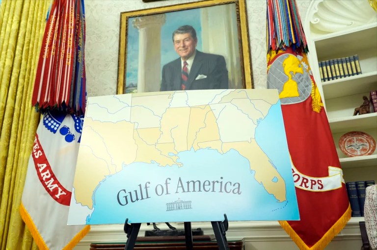 A map featuring the words 
