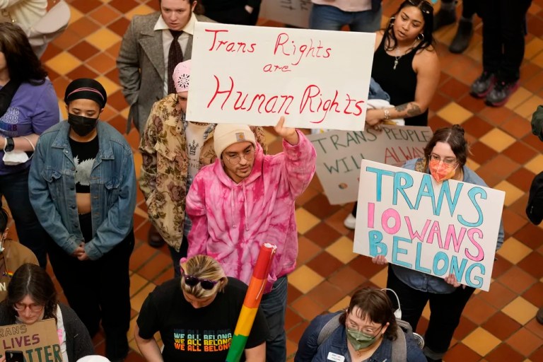 Iowa lawmakers approve bill removing transgender civil rights protections