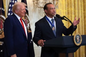 Trump praises ‘champion’ Tiger Woods for seeking treatment after DUI rollover crash