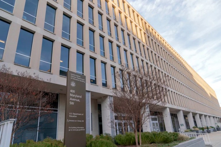 The Department of Education building is seen in Washington, Nov. 18, 2024.
