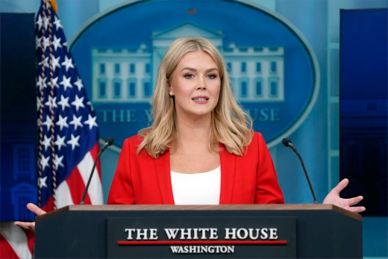 White House press secretary Karoline Leavitt declined to name the administrator of the Department of Government Efficiency during Tuesday's press briefing.
