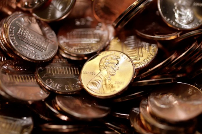 Pile of pennies