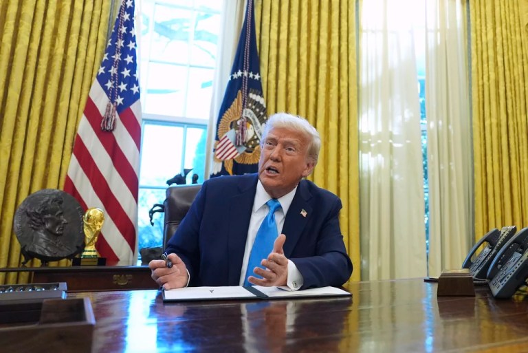 President Donald Trump is issuing a memorandum directing his Cabinet and other agency heads to review all federal funding provided to nongovernmental organizations.