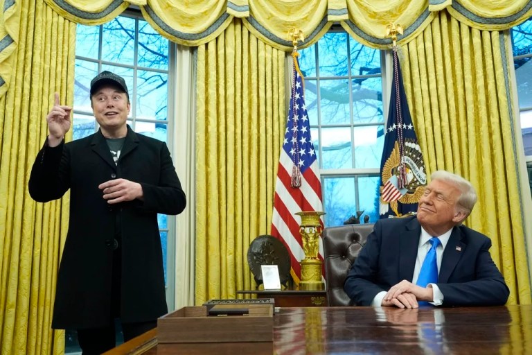 Trump shares the spotlight in his second term