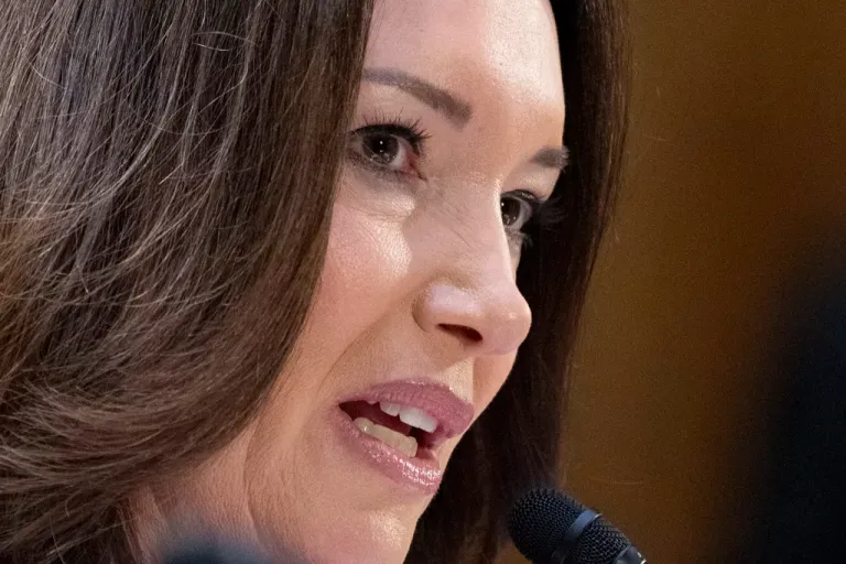 Brooke Rollins attends a Senate Agriculture, Nutrition, and Forestry Committee hearing on her nomination for Secretary of Agriculture, Thursday, Jan. 23, 2025, in Washington.