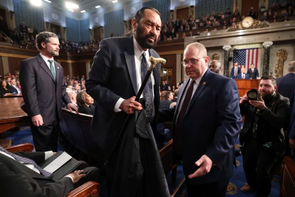 Al Green censured after outburst at Trump joint address