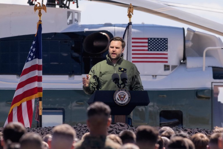 Vance gives Marines a boost with visit to Quantico